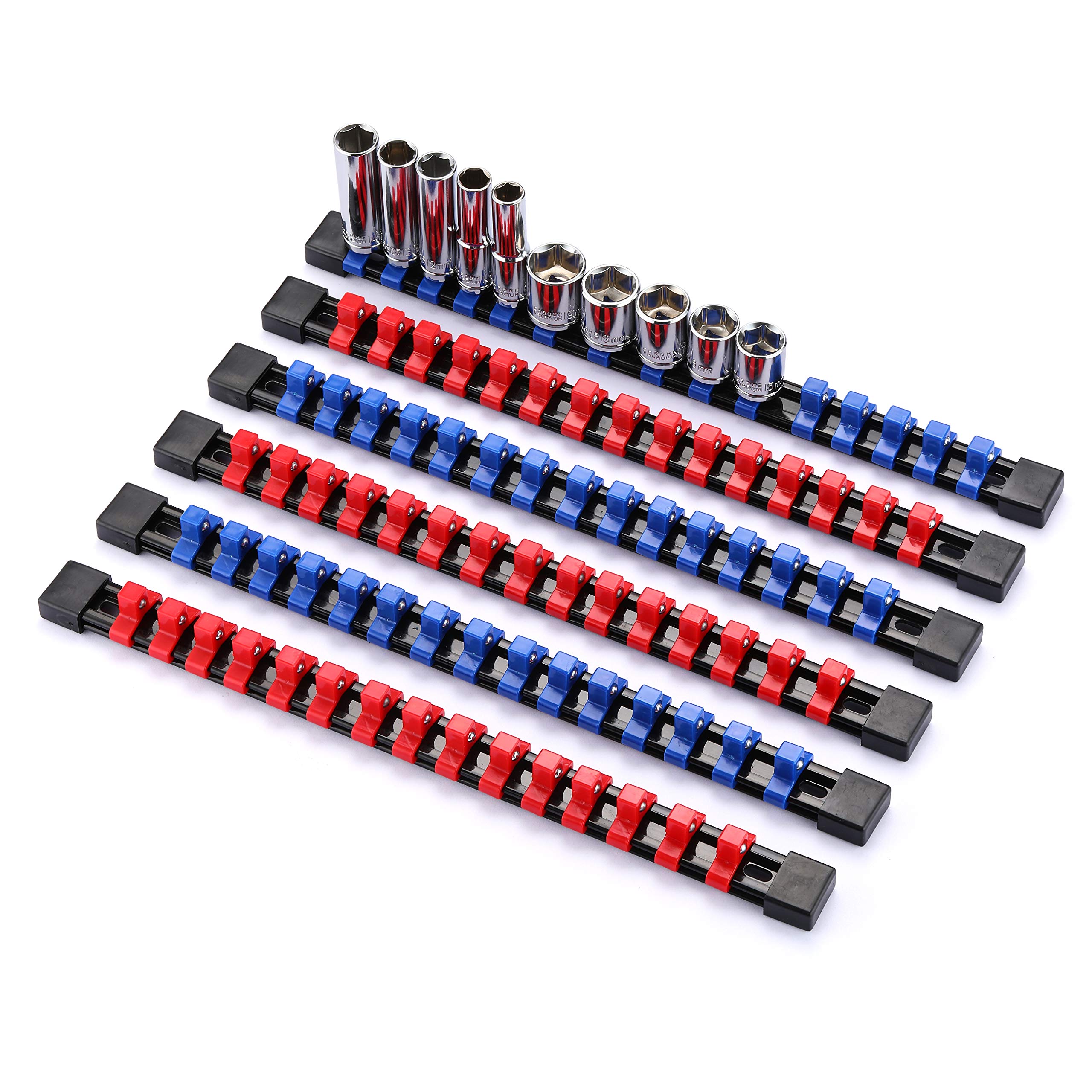 Mayouko ABS Socket Organizer Drive Socket Holder, 3/8” Drive x 90